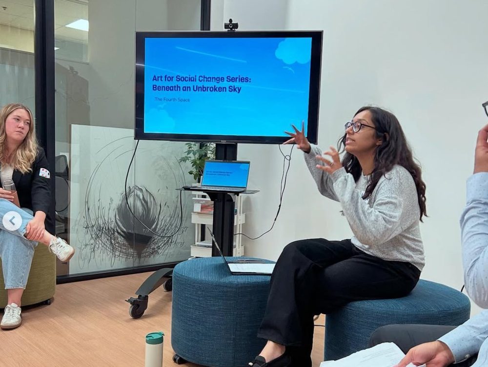 Sara-Maya Kaba presenting at The Fourth Space