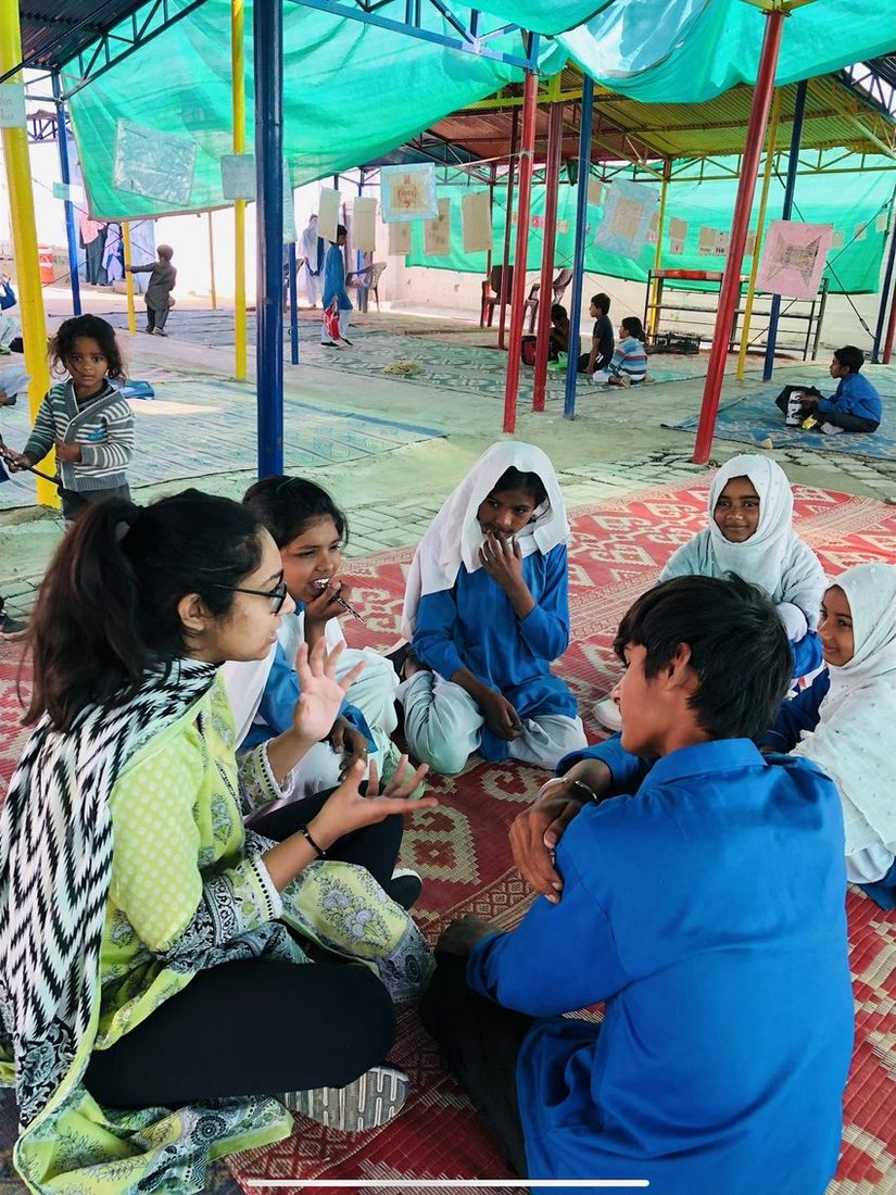 Small group discussion in Pakistan