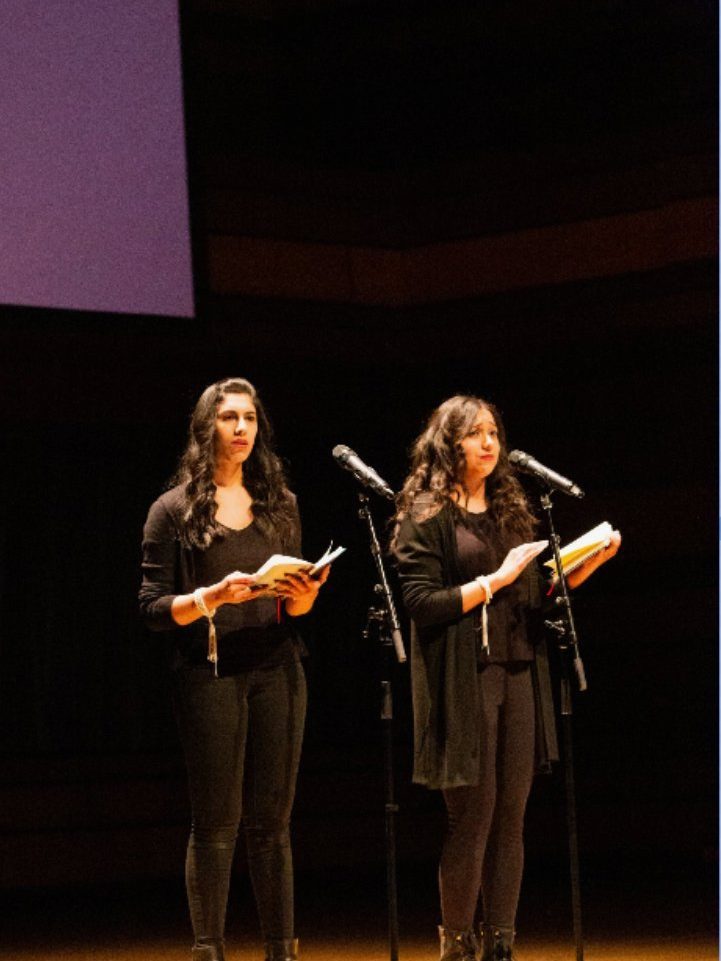 Sara-Maya Kaba performing spoken word